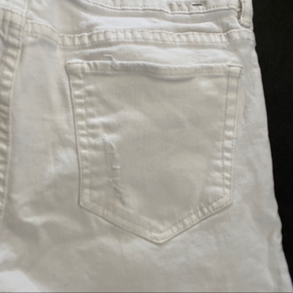 LN Joe Fresh distressed cream colour jeans SZ31/12 - Picture 6 of 10